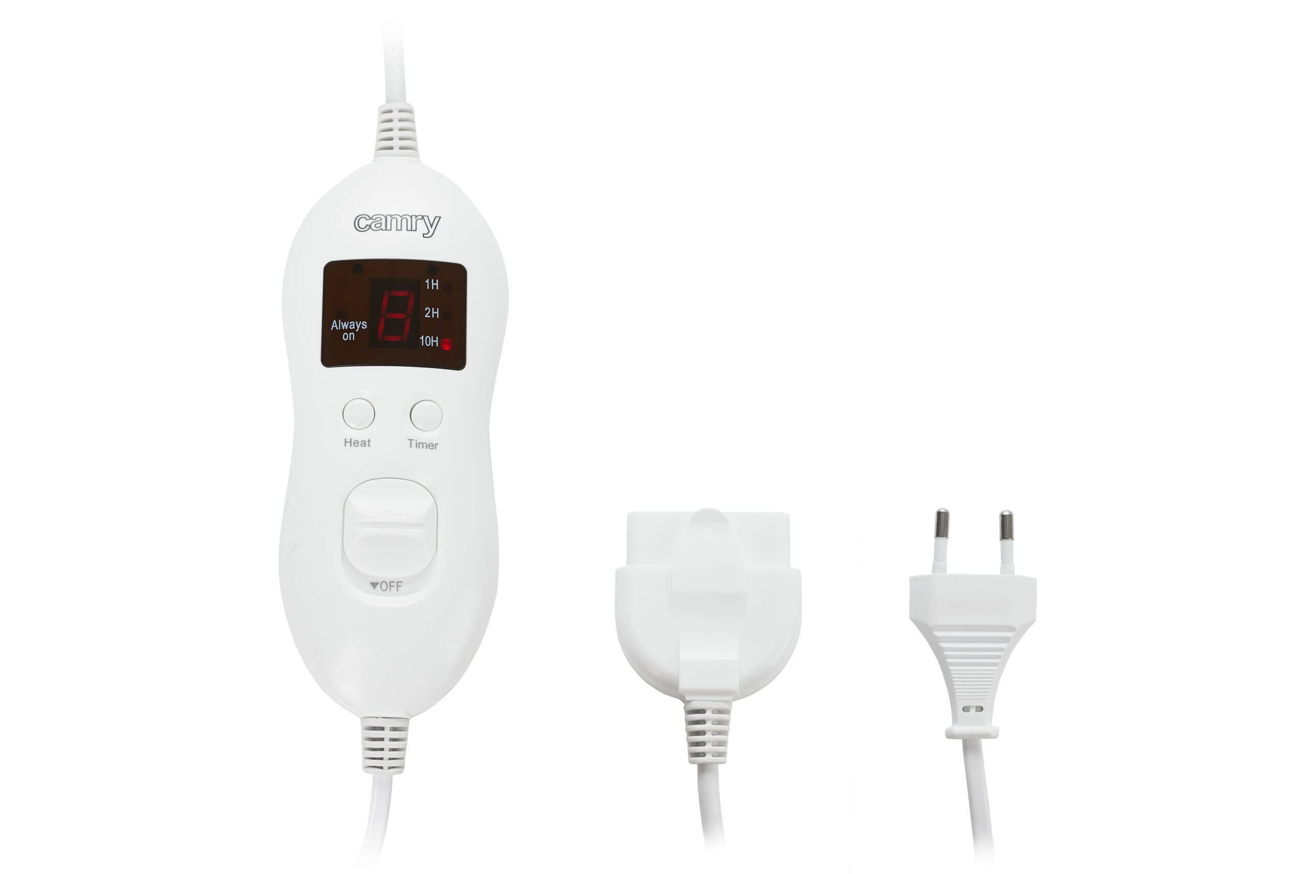 Camry | Electirc heating under-blanket with timer | CR 7421 | Number of heating levels 5 | Number of persons 2 | Washable | Remote control | Syntetic wood | 2 x 60 W | White - Image 5