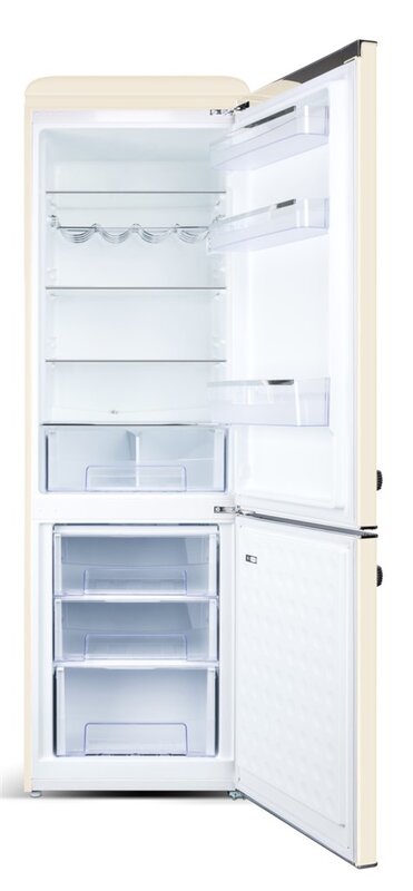 ETA | Refrigerator | ETA253090040E Storio | Energy efficiency class E | Free standing | Combi | Height 192 cm | Fridge net capacity 216 L | Freezer net capacity 84 L | 41 dB | Beige - Image 4