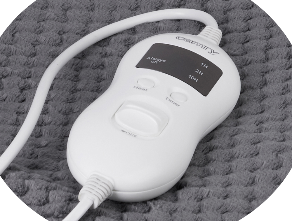 Camry | Electirc Heating Blanket with Timer | CR 7416 | Number of heating levels 5 | Number of persons 1 | Washable | Remote control | Coral Fleece/Polyester | 60 W - Image 4
