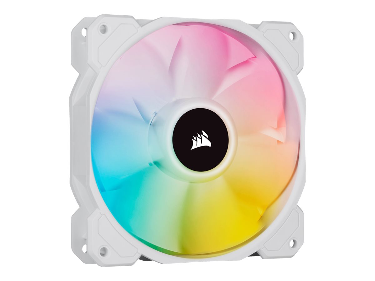 Corsair | 120mm White PWM Fan, Triple Pack with Lighting Node CORE | iCUE SP120 RGB ELITE Performance | Case Fan - Image 4