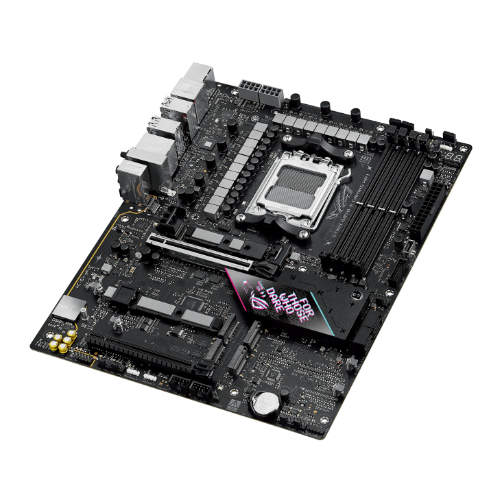 Asus ROG STRIX B850-E GAMING WIFI | Processor family AMD | Processor socket AM5 | DDR5 | Supported hard disk drive interfaces SATA, M.2 | Number of SATA connectors 4 - Image 5