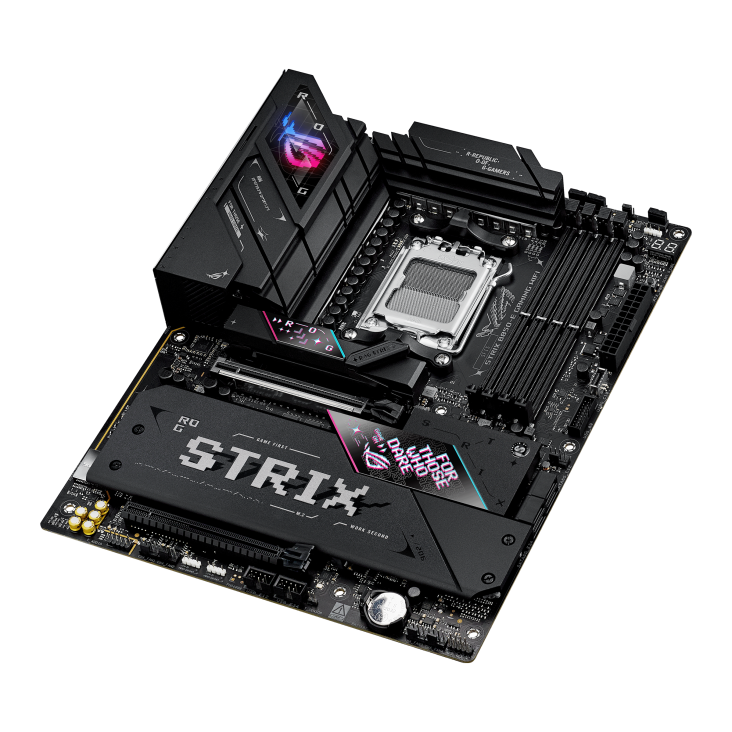 Asus ROG STRIX B850-E GAMING WIFI | Processor family AMD | Processor socket AM5 | DDR5 | Supported hard disk drive interfaces SATA, M.2 | Number of SATA connectors 4 - Image 6