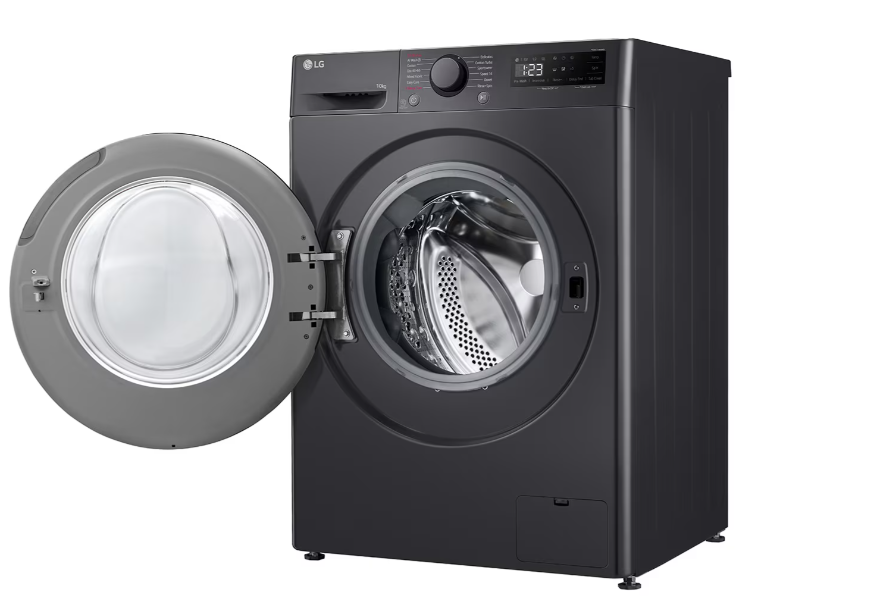 LG | Washing Machine | F4WR510SBM | Energy efficiency class A | Front loading | Washing capacity 10 kg | 1400 RPM | Depth 57 cm | Width 60 cm | Display | LED | Steam function | Black - Image 12