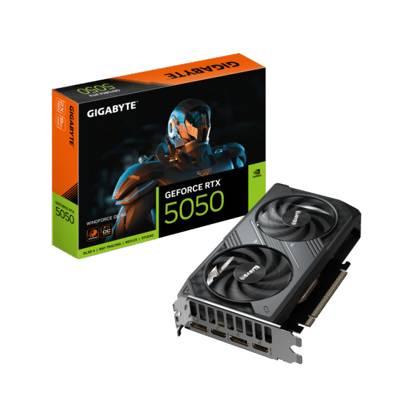 Gigabyte GeForce RTX 5050 WINDFORCE OC 8G | NVIDIA | 8 GB | GeForce RTX 5050 | GDDR6 | HDMI ports quantity 2 | PCI-E 5.0