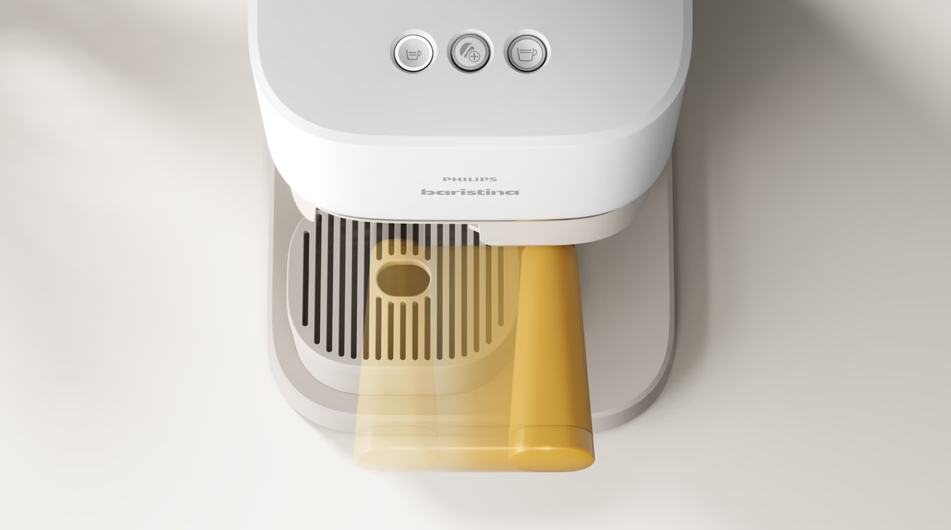 Philips Coffee maker | BAR300/03 Baristina | Pump pressure 16 bar | Semi-automatic | 122.8 W | White - Image 17