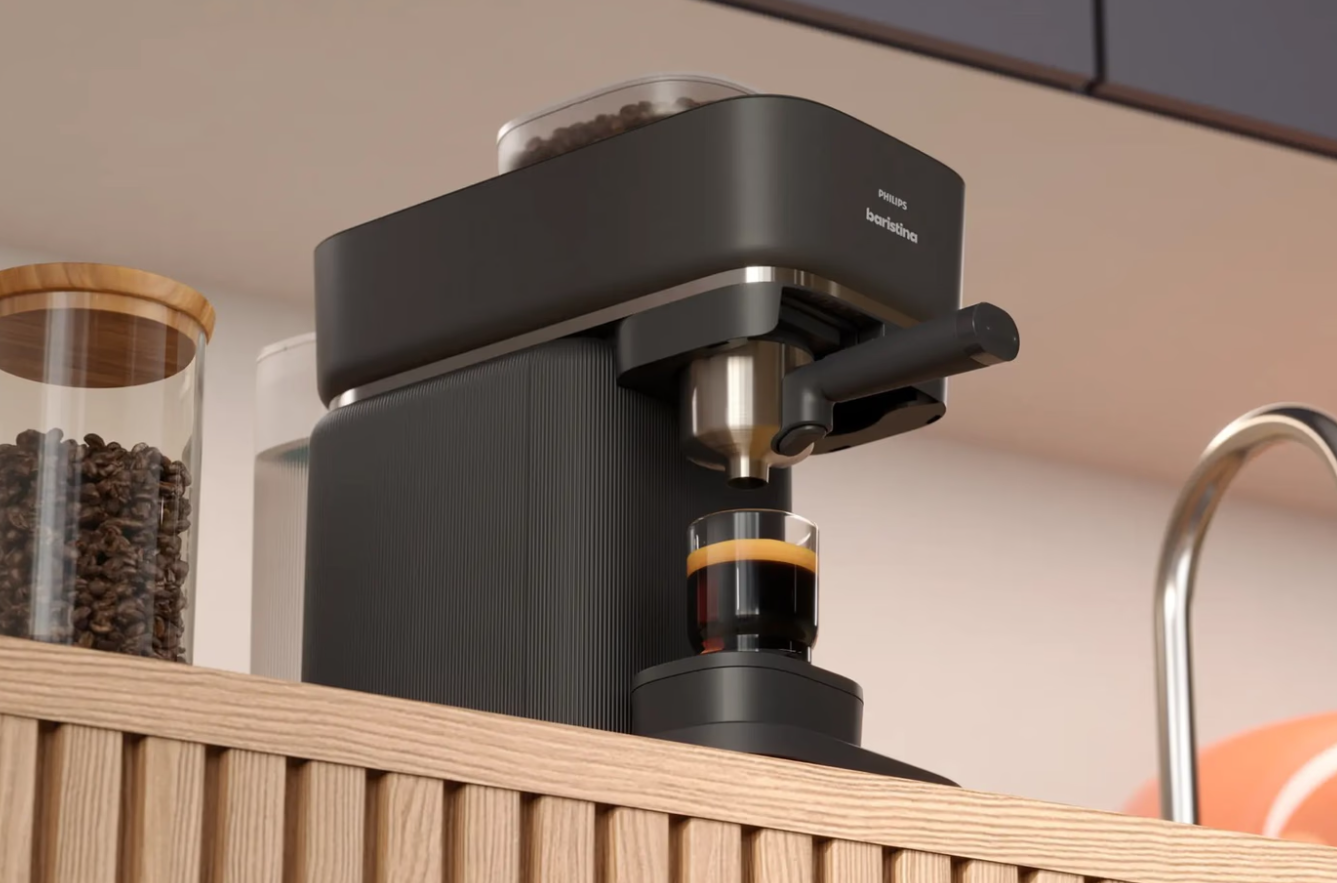 Philips Coffee maker | BAR300/60 Baristina | Pump pressure 16 bar | Semi-automatic | 122.8 W | Black - Image 9