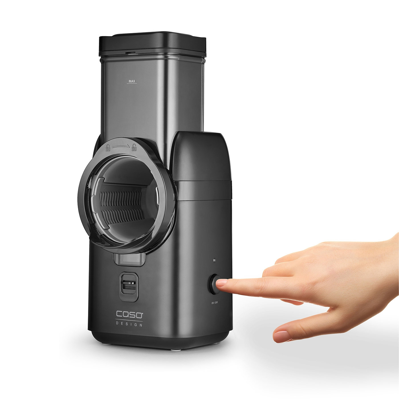 Caso | Electric Multi-Grater | MultiSlicer | Black | 80 W - Image 5