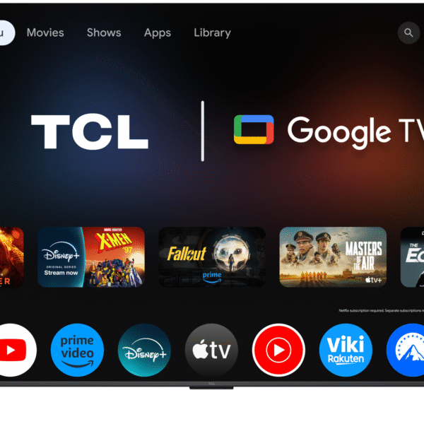 TCL 4K QLED TV | 75T8C | 75 | Smart TV | Google TV | Black