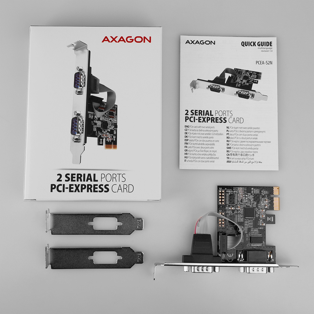 AXAGON PCI-Express card with two 250 kbps serial ports | PCEA-S2N - Image 4