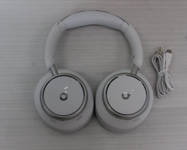 SALE OUT. Anker Soundcore Space Q45 Over-ear Headphones, White | Anker Soundcore | Headphones | Space Q45 | Bluetooth | Over-ear | Microphone | USED, DIRTY | Wireless | White