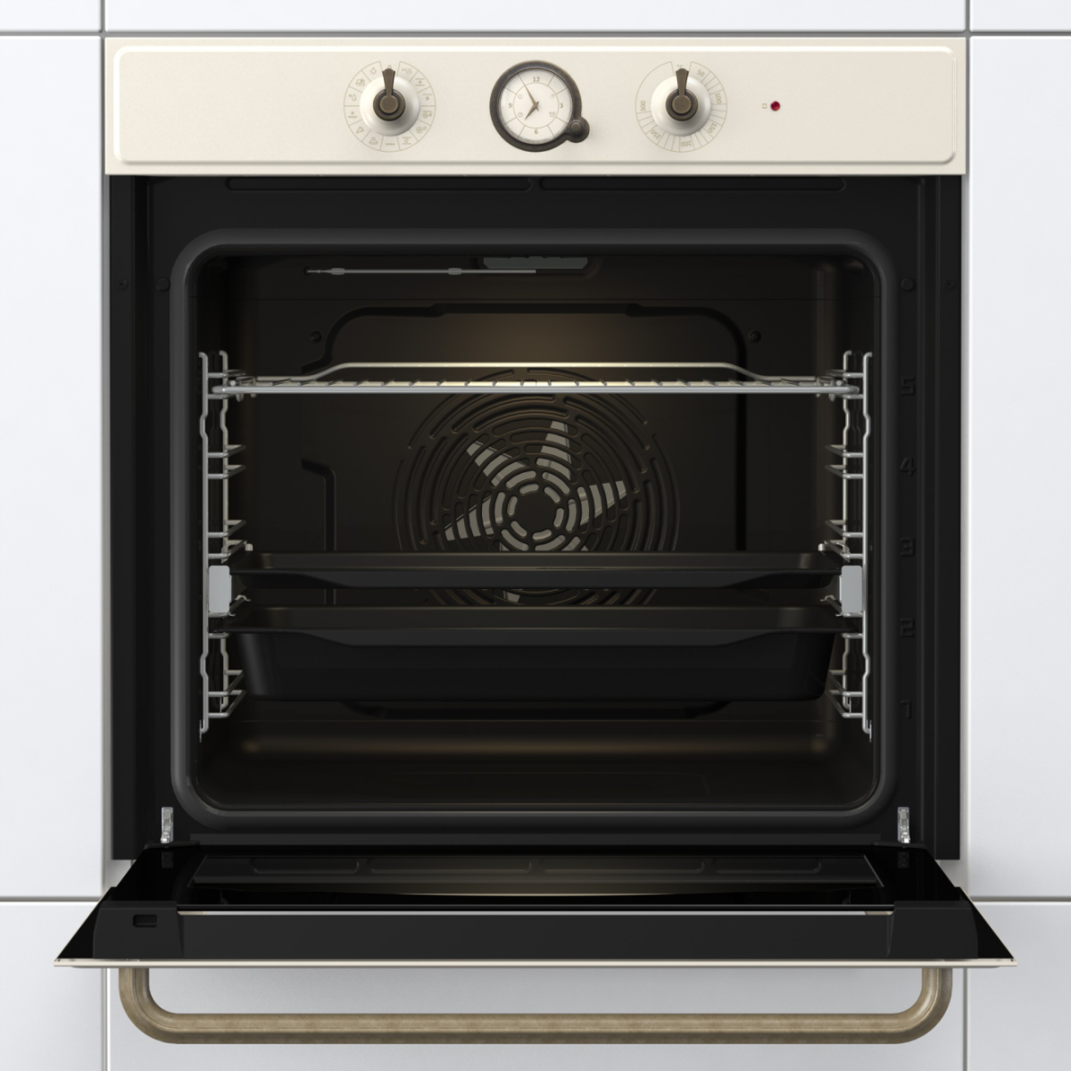 Gorenje Oven | BOS67372CLI | 77 L | Multifunctional | AquaClean | Mechanical | Steam function | Height 59.5 cm | Width 59.5 cm | Sandy - Image 3