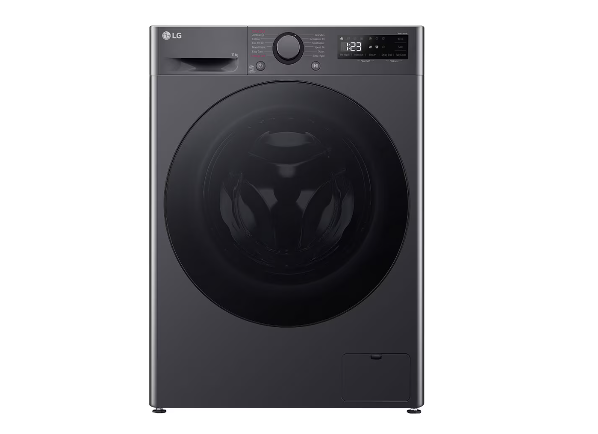 LG Washing machine | F4WR511S2M | Energy efficiency class A-10% | Front loading | Washing capacity 11 kg | 1400 RPM | Depth 57 cm | Width 60 cm | Display | LED | Steam function | Direct drive | White - Image 2