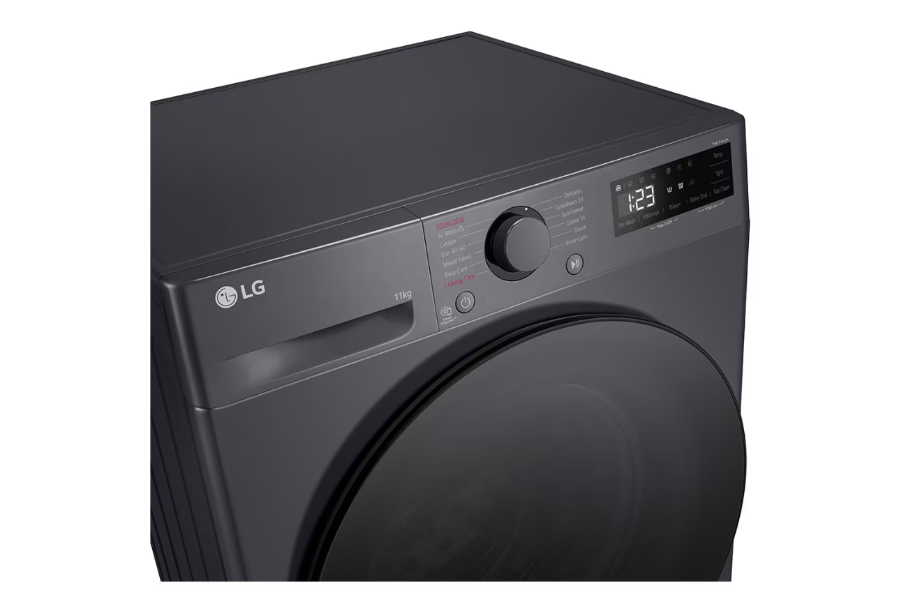 LG Washing machine | F4WR511S2M | Energy efficiency class A-10% | Front loading | Washing capacity 11 kg | 1400 RPM | Depth 57 cm | Width 60 cm | Display | LED | Steam function | Direct drive | White - Image 6