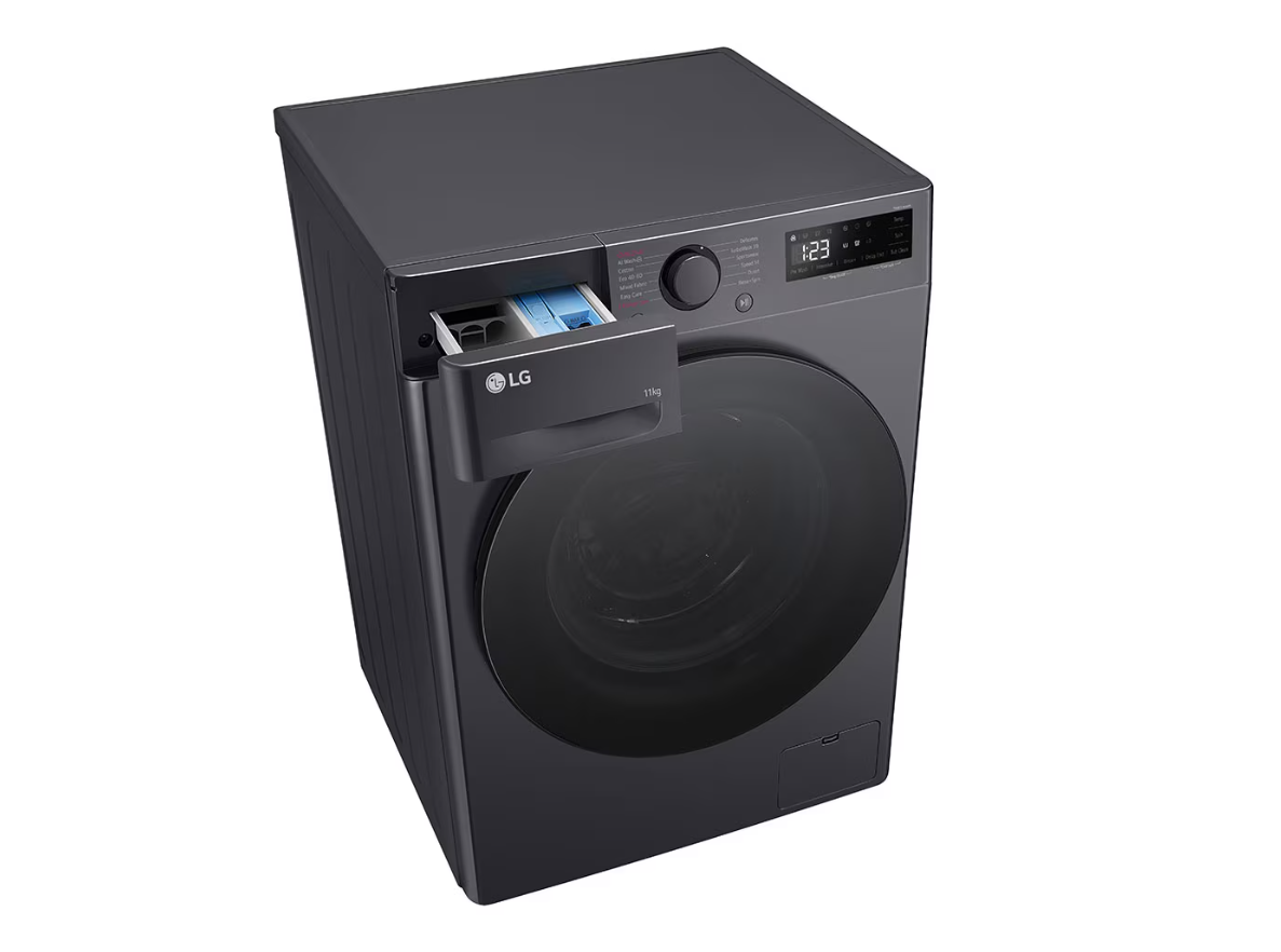 LG Washing machine | F4WR511S2M | Energy efficiency class A-10% | Front loading | Washing capacity 11 kg | 1400 RPM | Depth 57 cm | Width 60 cm | Display | LED | Steam function | Direct drive | White - Image 10