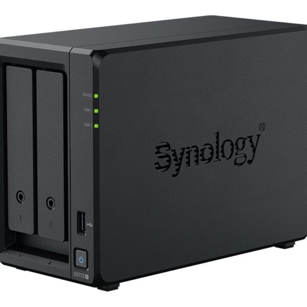 Synology DiskStation | DS725+ | AMD Ryzen | R1600 | 4 GB | DDR4 | Black