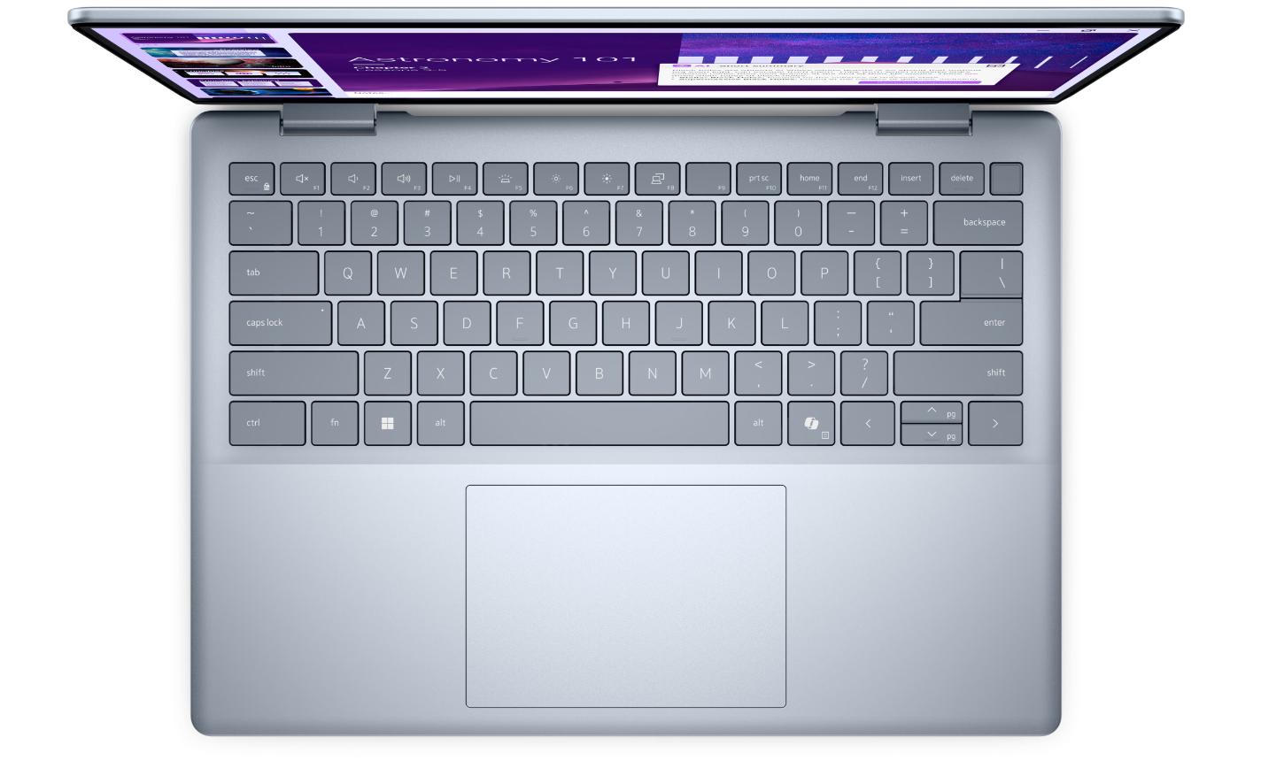 Dell Plus 2in1 DB04250 | Ice Blue | 14 " | WVA | Touchscreen | FHD+ | 1920 x 1200 pixels | Intel Core Ultra 7 | 256V | 16 GB | LPDDR5X | Solid-state drive capacity 1000 GB | Intel Arc Graphics | Windows 11 Pro | 802.11be | Keyboard language English | Keyboard backlit | Warranty 36 month(s) | Battery warranty 12 month(s) - Image 3