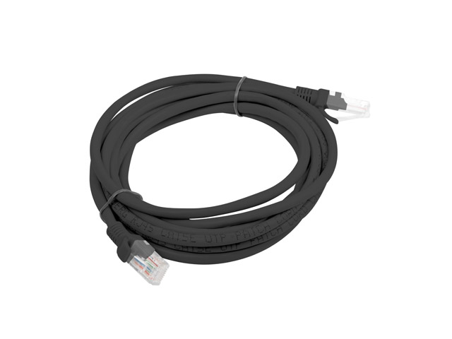 Lanberg | Patchcord CAT.6 UTP Fluke Passed | PCU6-10CC-0300-BK | 3 m | Black - Image 3