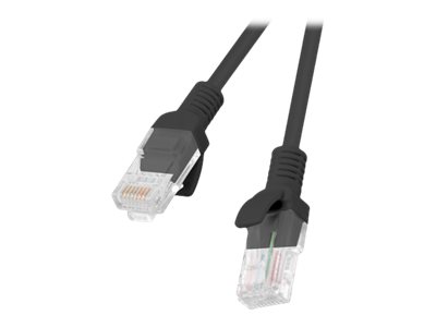 Lanberg | Patch cable - CAT 6 | RJ-45 - male | RJ-45 - male | 1 m | Black | RAL 9004 - Image 2