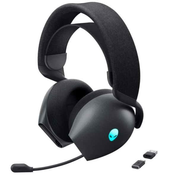 Dell Gaming Headset | Alienware Tri Mode AW725H | Bluetooth | Over-Ear | Microphone | Noise canceling | Wireless | Dark Side of the Moon
