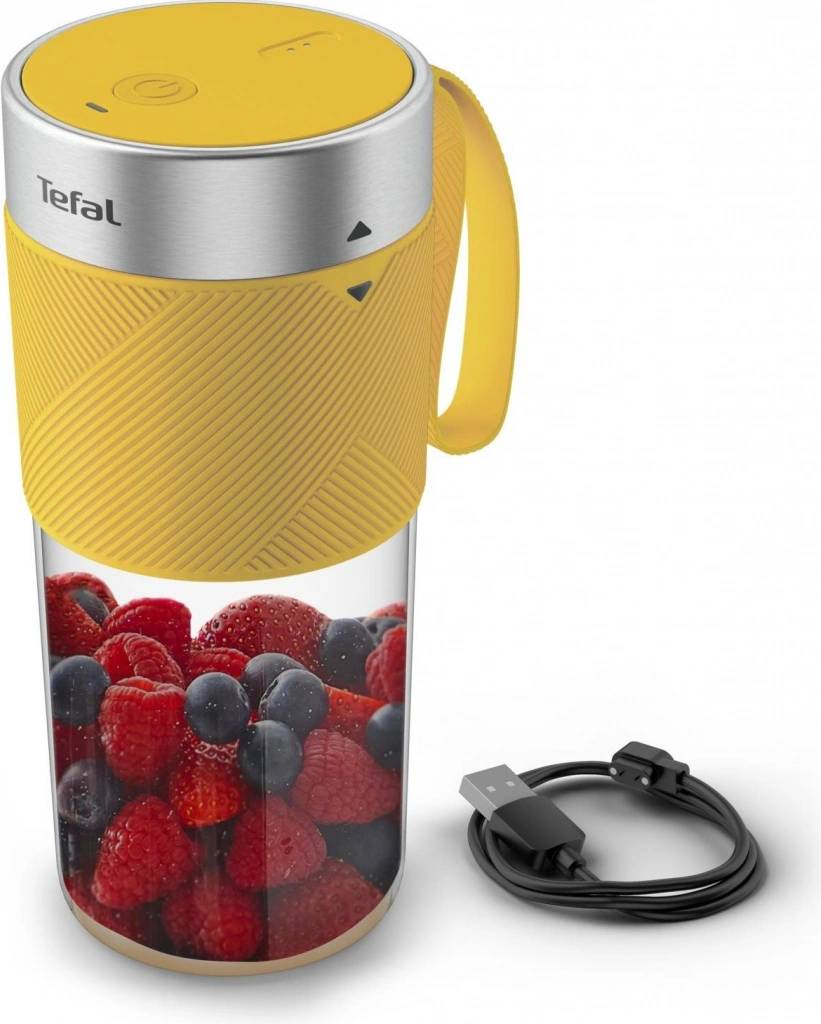 TEFAL | Blender | BL1C0230 LightMix On the Go | Tabletop | Jar material Tritan | Jar capacity 0.3 L | Yellow/Transparent - Image 2