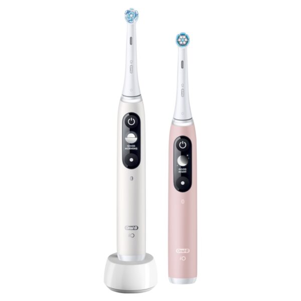 Oral-B Electric Toothbrush | iO6 DuoPack | Rechargeable | For adults | Number of brush heads included 2 | Number of teeth brushing modes 5 | White/Pink