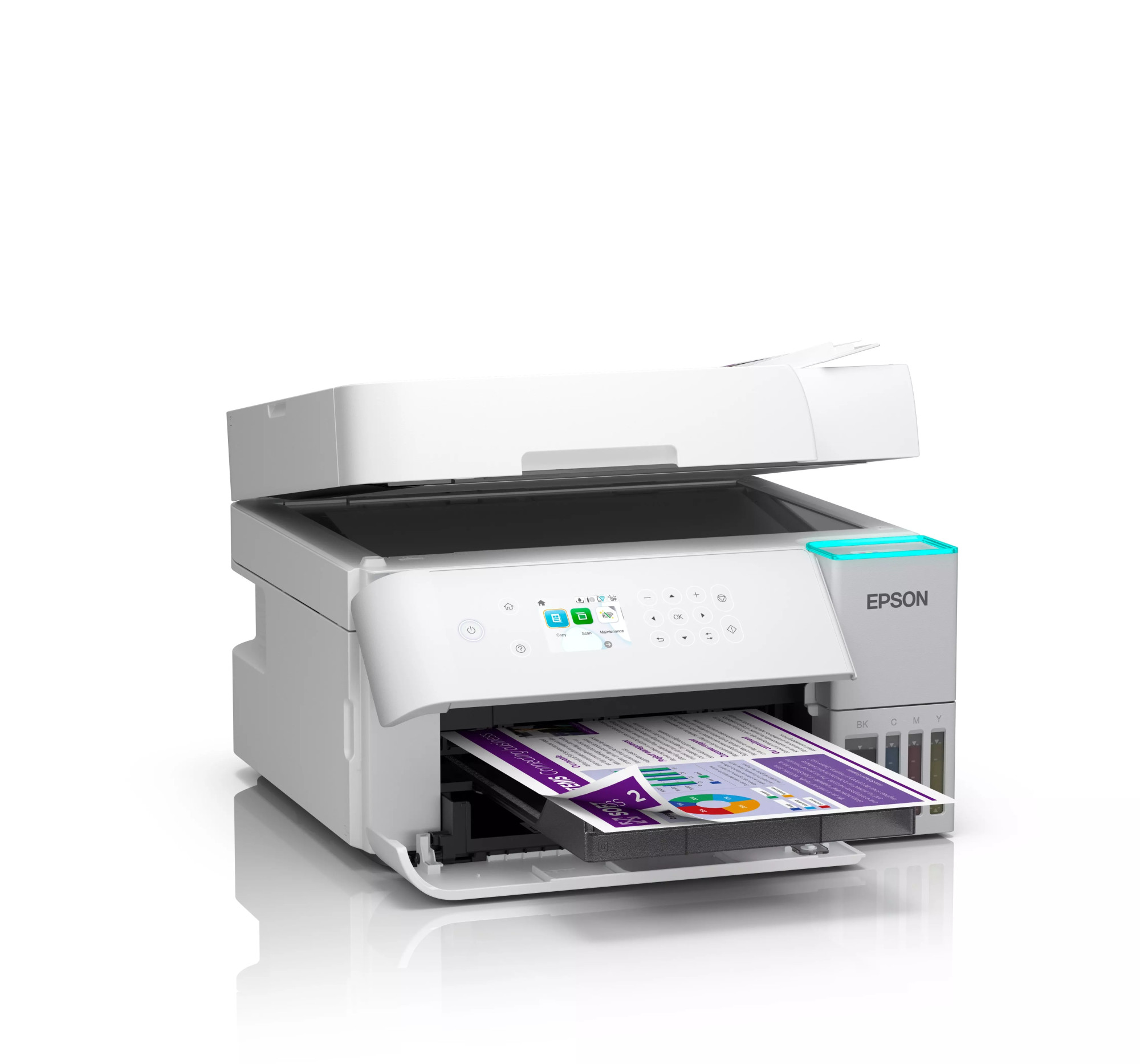 Epson Multifunctional printer | EcoTank L6376 | Inkjet | Colour | A4 | Wi-Fi | White - Image 5
