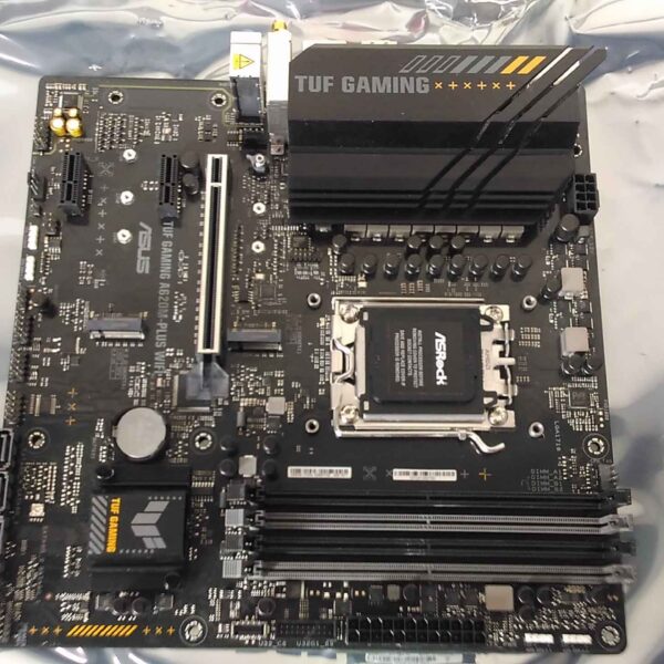 SALE OUT. ASUS TUF GAMING A620M-PLUS WIFI | Asus TUF GAMING A620M-PLUS WIFI | Processor family AMD | Processor socket AM5 | DDR5 DIMM | Memory slots 4 | Supported hard disk drive interfaces 	SATA, M.2 | Number of SATA connectors 4 | Chipset AMD A620 | Micro-ATX | USED, REFURBISHED, WITHOUT ORIGINAL PACKAGING AND ACCESSORIES, ONLY BACKPANEL AND ANTENNA INCLUDED