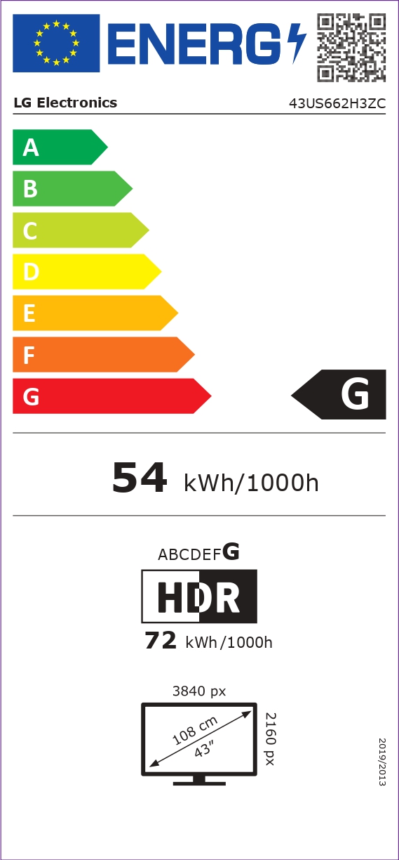 LG | 43US662H3ZC | 43 " | Landscape | 16/7 | WebOS | Wi-Fi | 300 cd/m² - Image 13