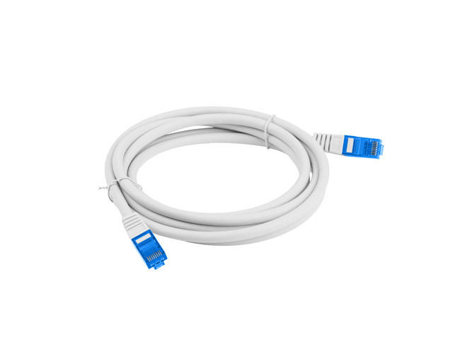 Lanberg | Patch cable - CAT 6a | RJ-45 - male | RJ-45 - male | RJ-45 | 2 m | Grey | RAL 7035 - Image 2