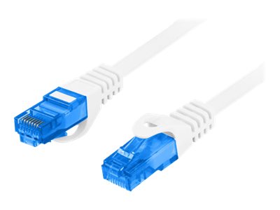 Lanberg | Patch cable - CAT 6a | RJ-45 - male | RJ-45 - male | 3 m | Grey | RAL 7035 | Blue