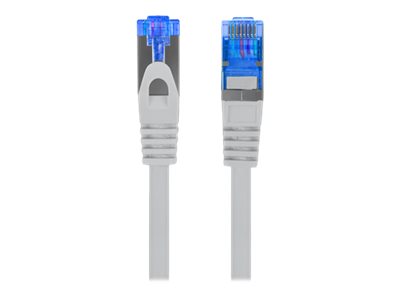 Lanberg | Patch cable - CAT 6a | RJ-45 - male | RJ-45 - male | 3 m | Grey | RAL 7035 | Blue - Image 3