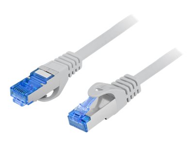Lanberg | Patch cable - CAT 6a | RJ-45 - male | RJ-45 - male | 3 m | Grey | RAL 7035 | Blue - Image 4