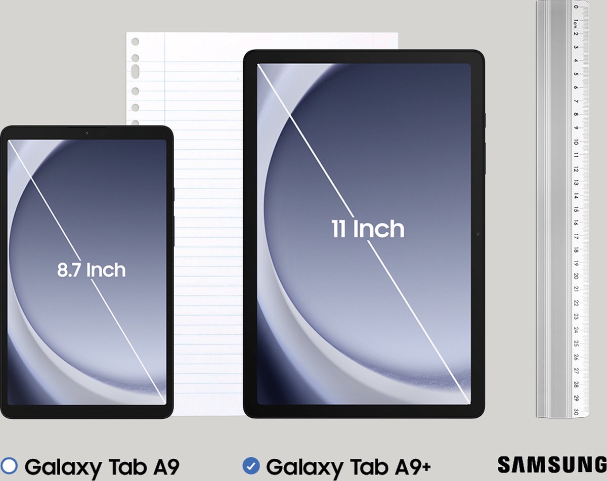 Samsung Galaxy Tab A9+ (X216) (Dark Blue) 11” TFT LCD 1200x1920,2.2GHz&1.8GHz/128GB/6GB RAM/Android 13/microSDXC,WiFi,BT,5G | Samsung - Image 7