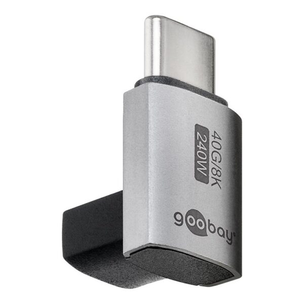 Goobay 74444 USB-C Adapter Vertical 90° Short, USB4 | Goobay