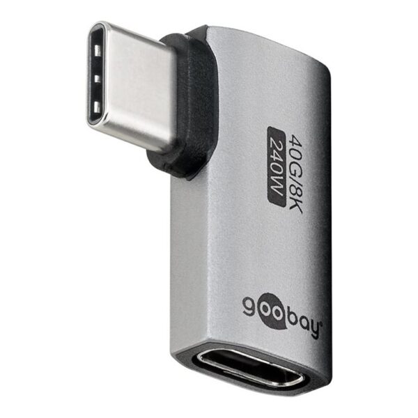 Goobay 74441 USB-C™ Adapter Horizontal 90°, USB4™ | Goobay