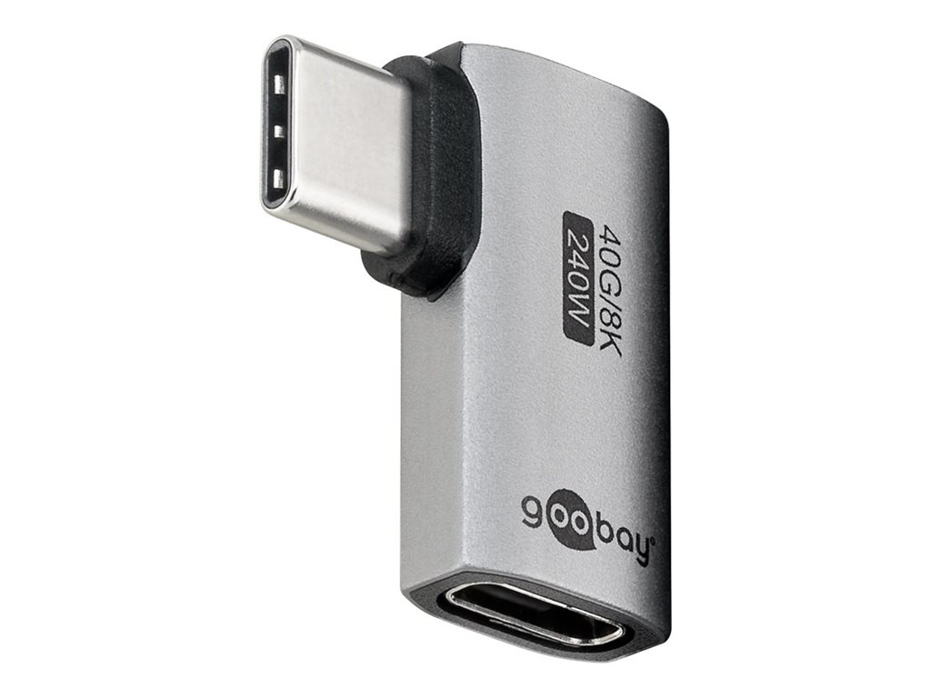 Goobay 74441 USB-C™ Adapter Horizontal 90°, USB4™ | Goobay