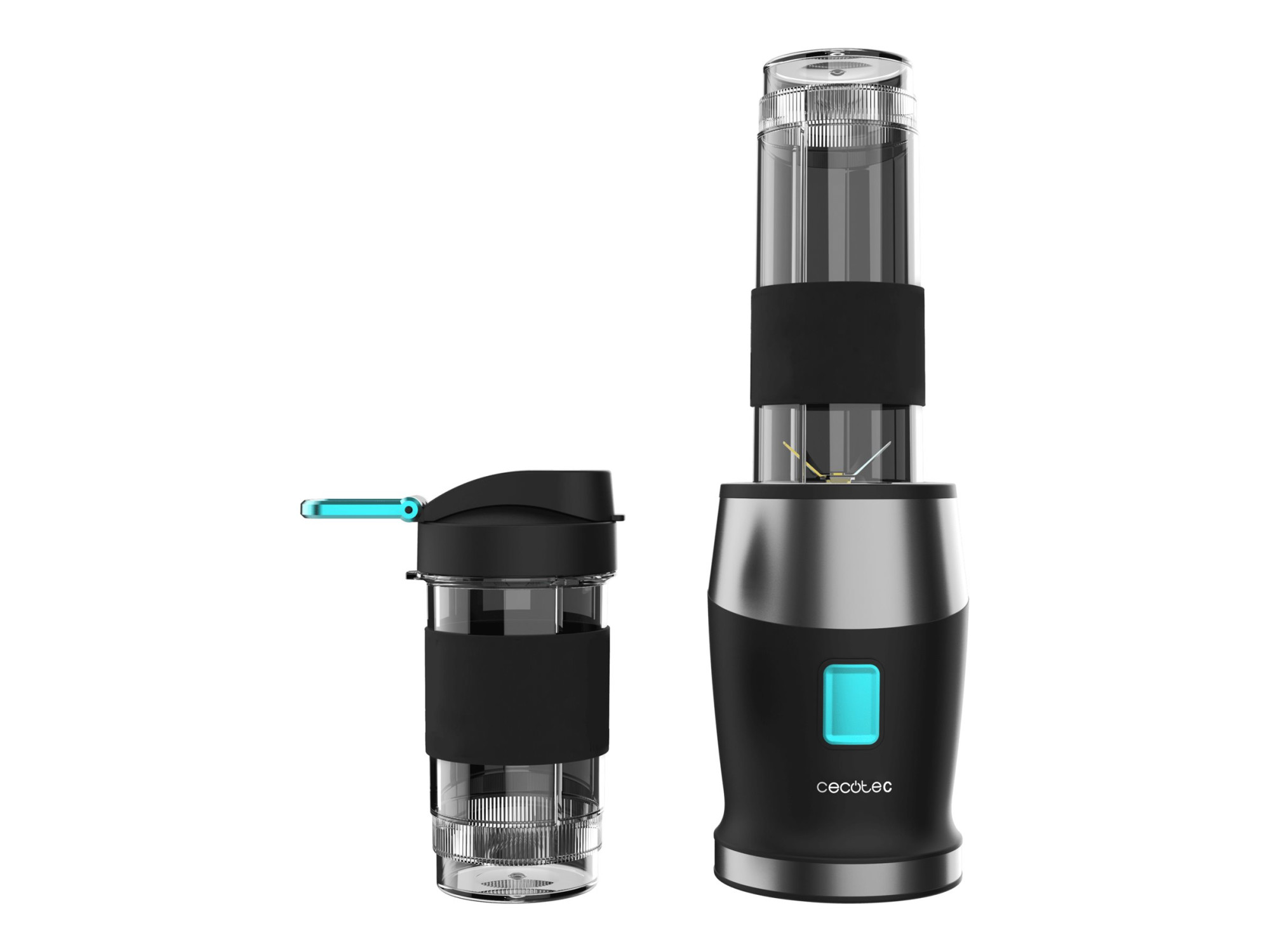 Cecotec Blender | Power Titanium 900 ProGo | Tabletop | 900 W | Jar capacity 2x0.57 L | Ice crushing | Black - Image 2