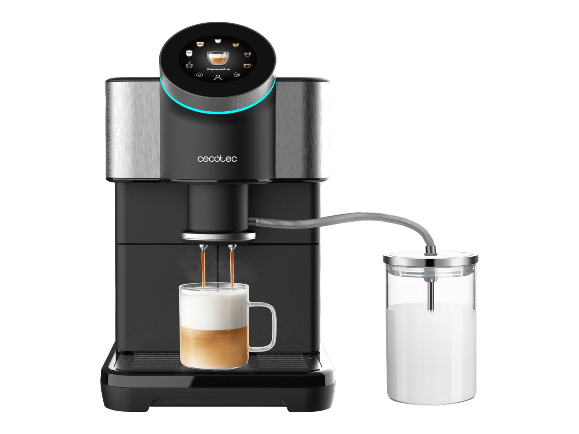 Cecotec Coffee Maker | Cremmaet Spin | Pump pressure 19 bar | Built-in milk frother | Super-automatic | 1450 W - Image 2