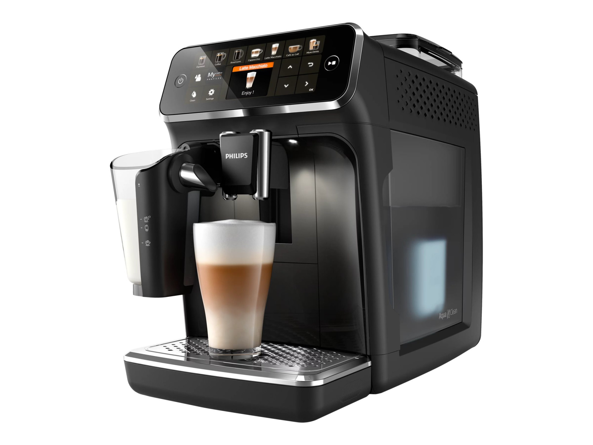 Philips Espresso Machine | EP5441/50 | Pump pressure 15 bar | Built-in milk frother | Fully automatic | 1500 W | Black