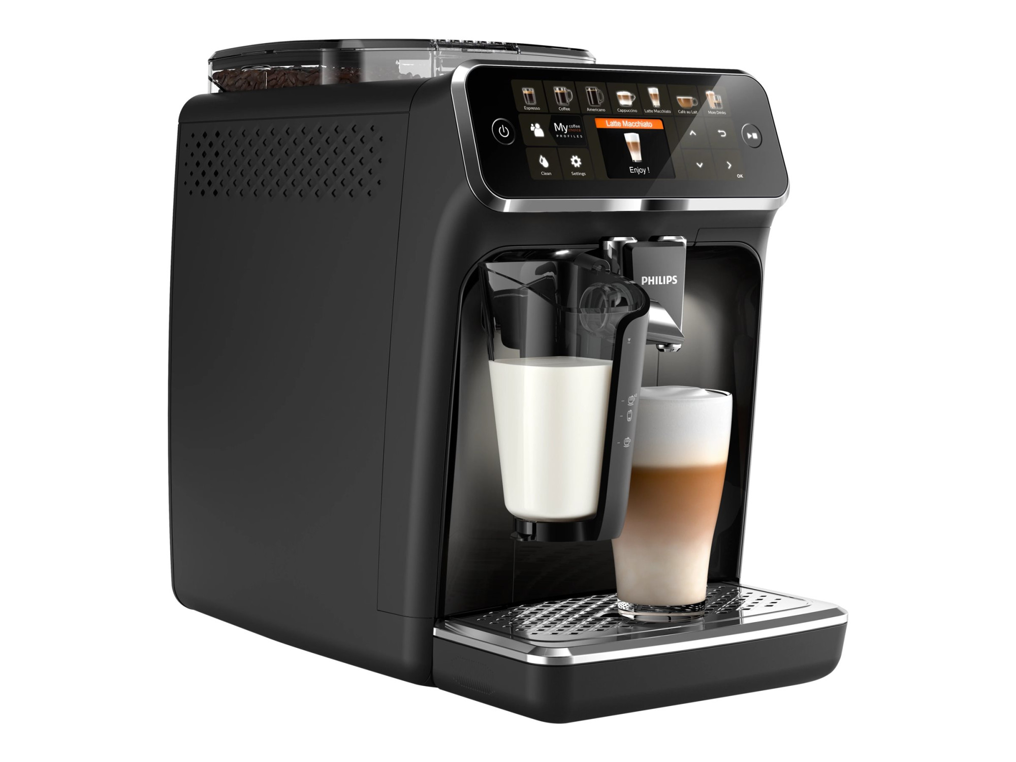 Philips Espresso Machine | EP5441/50 | Pump pressure 15 bar | Built-in milk frother | Fully automatic | 1500 W | Black - Image 4