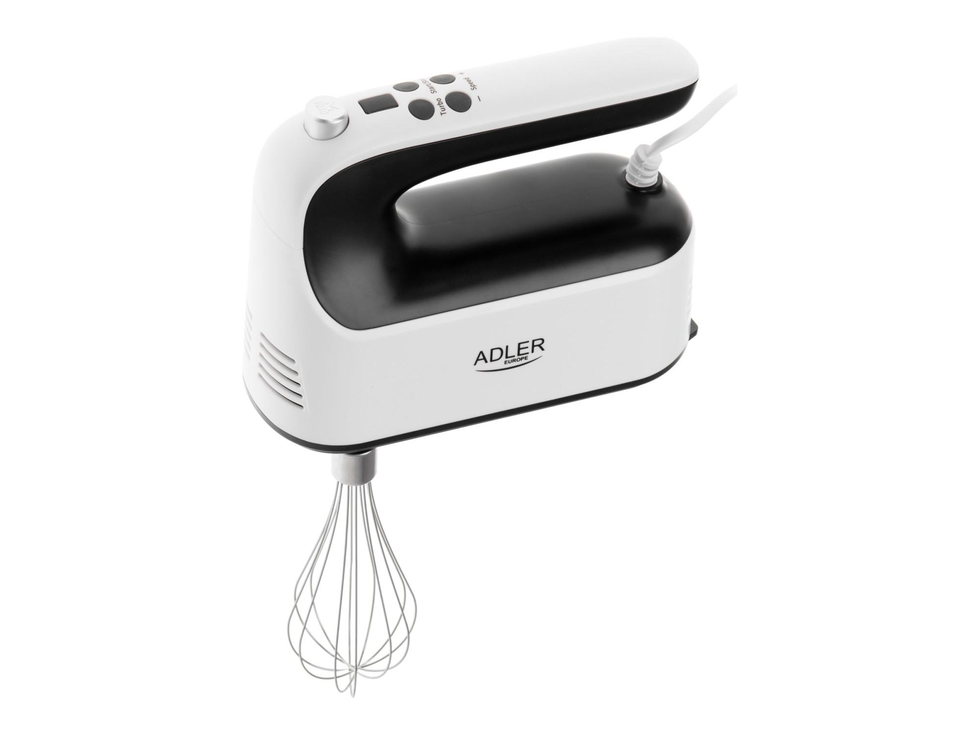 Adler Hand Mixer | AD 4229 | Hand Mixer | 600 W | Number of speeds 9 | Turbo mode | Black/White - Image 2