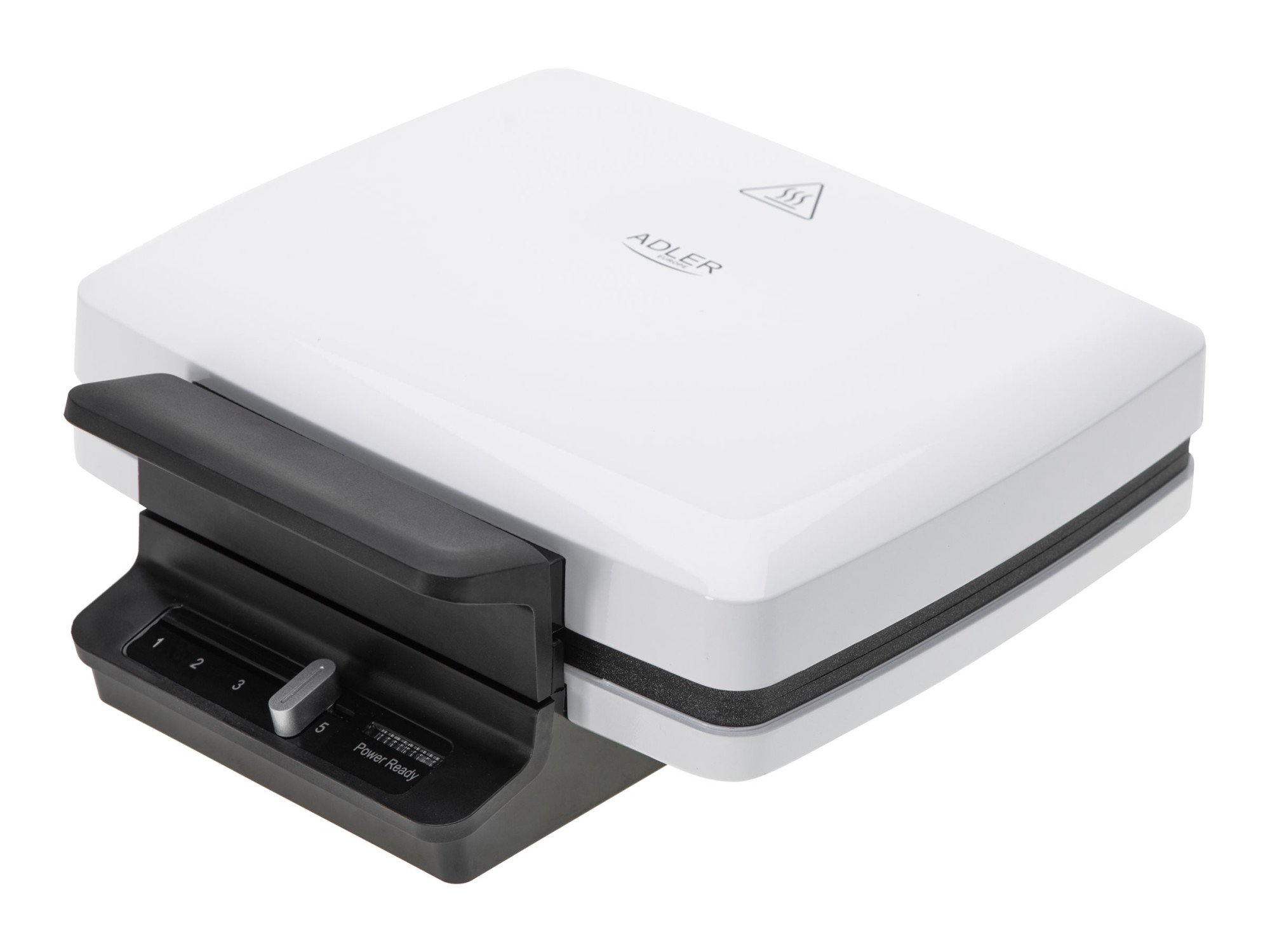 Adler Waffle maker | AD 3085 | 1200 W | Number of pastry 2 | Waffle | White - Image 2