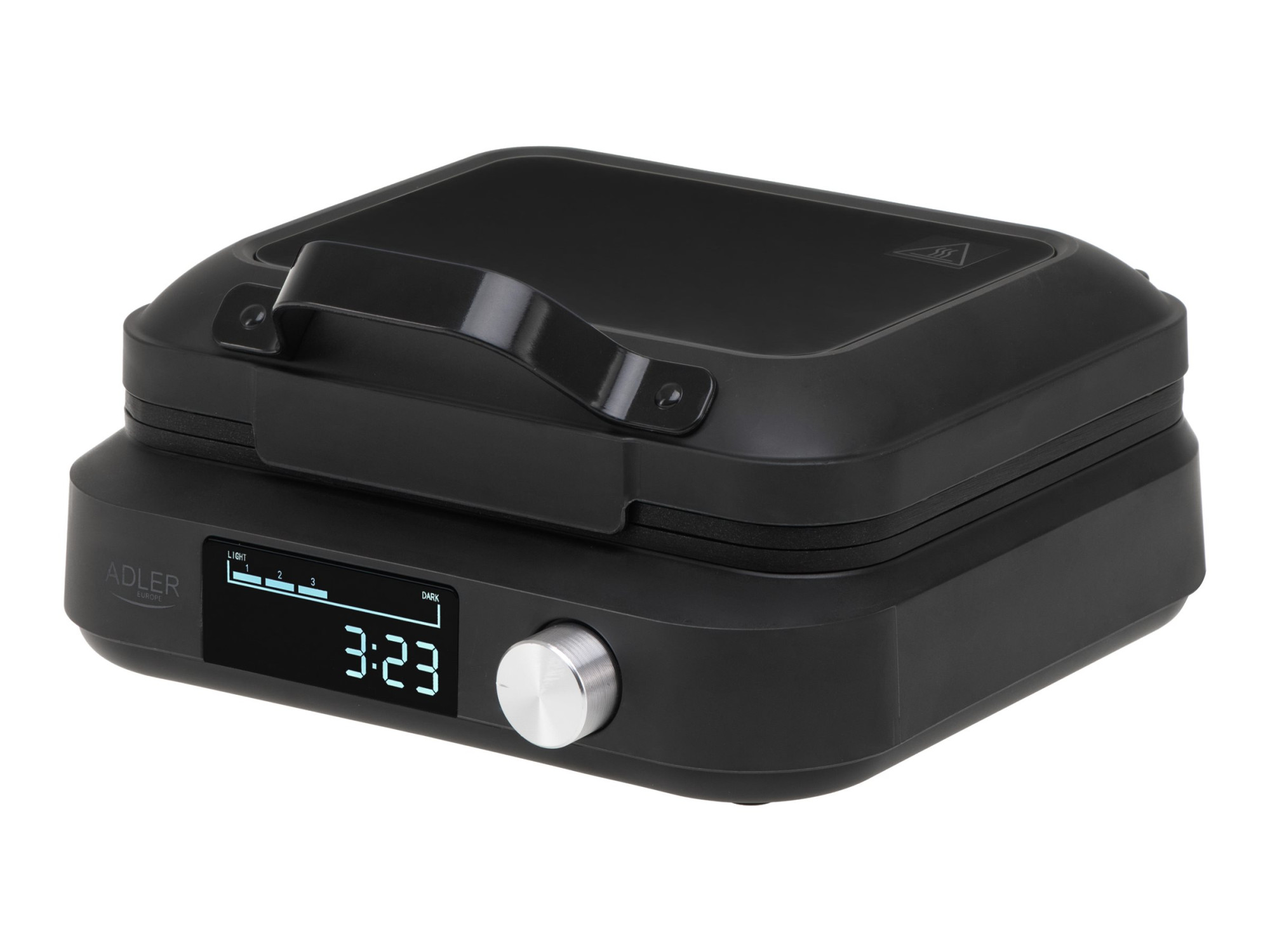Adler Waffle Maker with LED Display | AD 3087 | 2200 W | Number of pastry 2 | Belgium | Black - Image 2