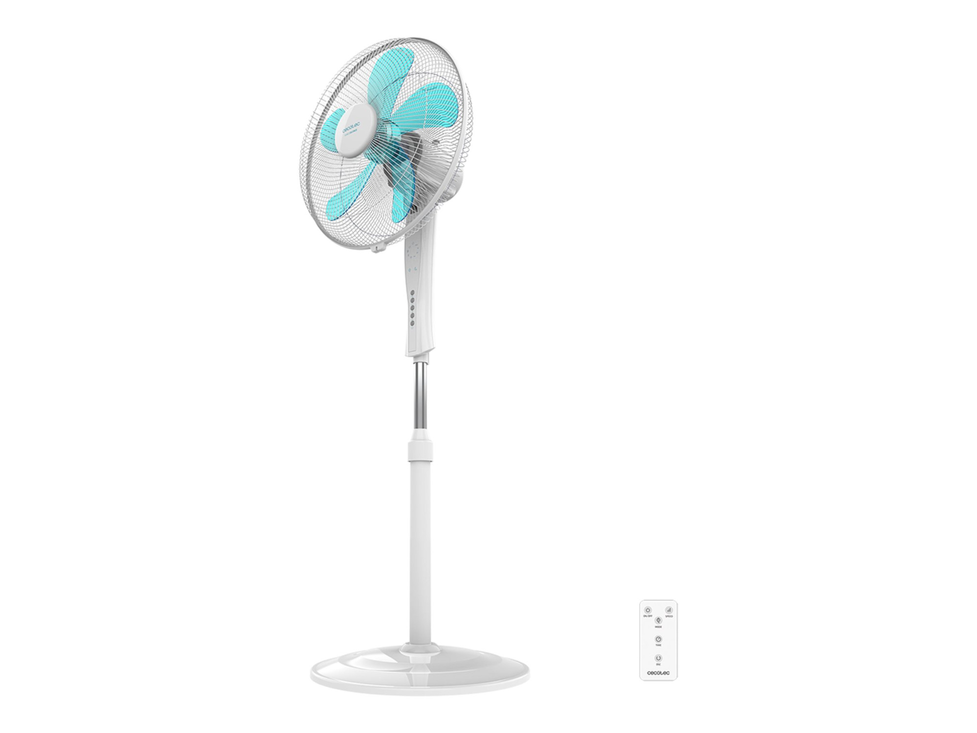 Cecotec EnergySilence 530 Power Connected | Stand Fan | White | Diameter 40 cm | Number of speeds 3 | Oscillation | 50 W | Remote control - Image 2