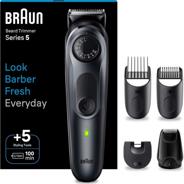 Braun | Beard Trimmer | BT5420 Series 5 | Cordless | Number of length steps 40 | Black