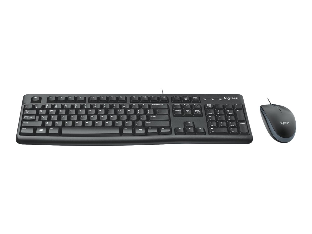 Logitech | Desktop MK120 | Wired keyboard | USB | Mouse included | US | Black - Image 4