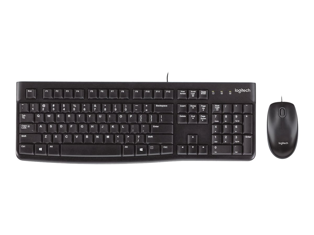 Logitech | Desktop MK120 | Wired keyboard | USB | Mouse included | US | Black - Image 6
