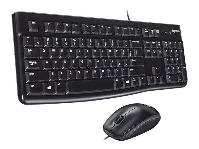 Logitech | Desktop MK120 | Wired keyboard | USB | Mouse included | US | Black - Image 8