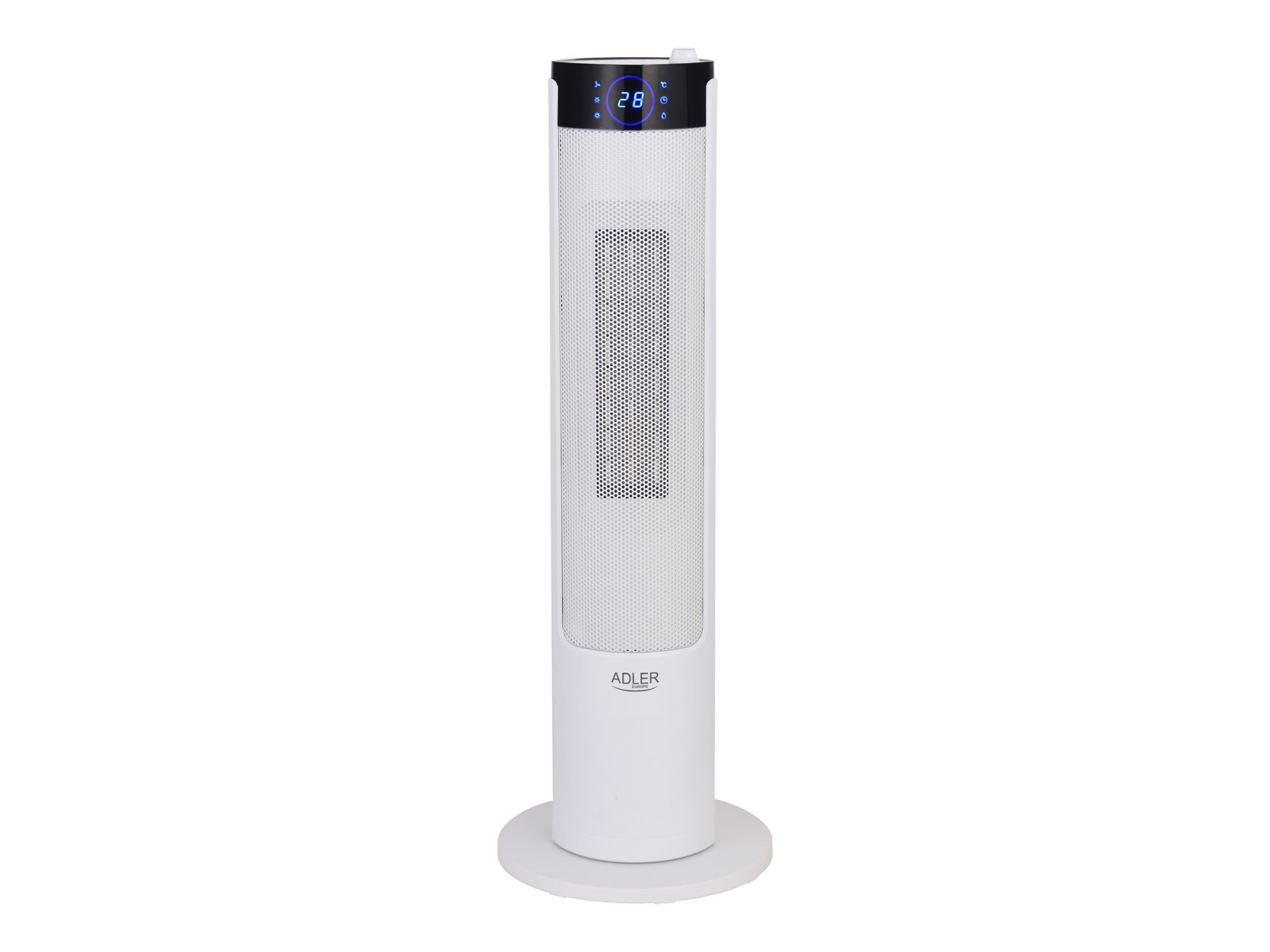 Adler | Tower Fan Heater with Humidifier | AD 7730 | Ceramic | 2200 W | Number of power levels 2 | Suitable for rooms up to 25 m² | White - Image 2