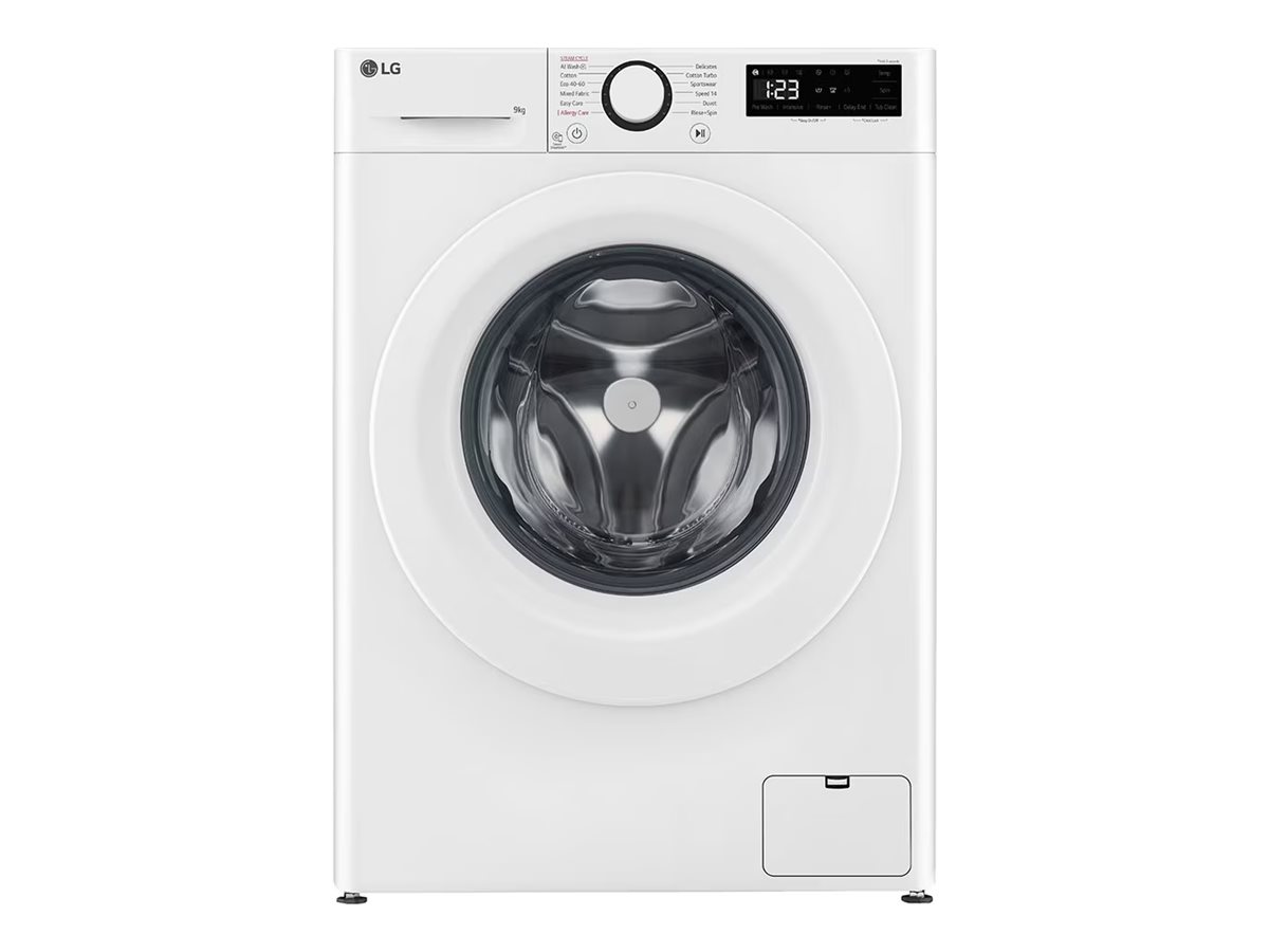 LG F4WR509SWW Washing machine, A, Front loading, Washing capacity 9 kg, Depth 55 cm, 1400 RPM, White | LG